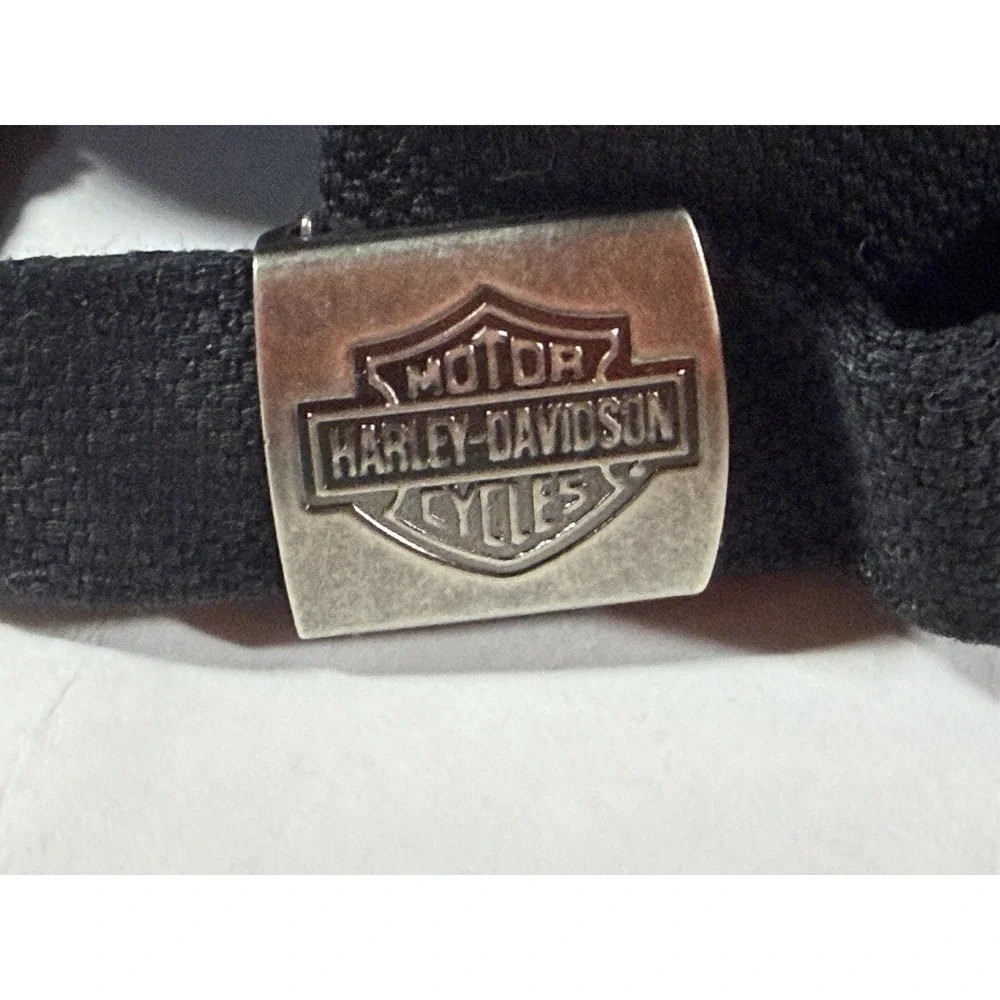 Harley-Davidson Women's Black Pink Rhinestone Logo Adjustable Baseball Cap Hat